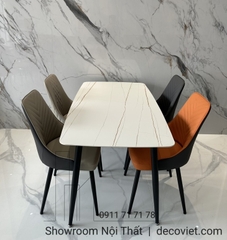 Bàn Ăn 4 Ghế Mặt Đá Giá Rẻ 1421S