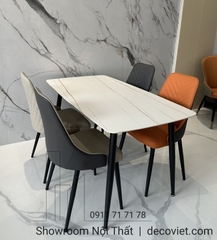 Bàn Ăn 4 Ghế Mặt Đá Giá Rẻ 1421S