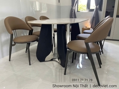 Bộ Bàn Ăn 6 Ghế Mặt Đá 2722S