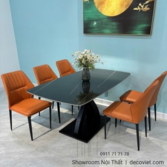 Bộ Bàn Ăn 6 Ghế Mặt Đá 2935S