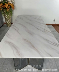 Bộ Bàn Ăn 6 Ghế Mặt Đá 2m4 2407S