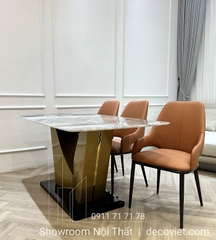 Bộ Bàn Ăn 6 Ghế Mặt Đá Giá Rẻ 1775S