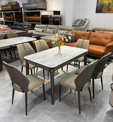 Bộ Bàn Ăn 6 Ghế Nhỏ Gọn 2922S