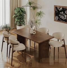 Bộ Bàn Ăn Gỗ 4 Ghế Hiện Đại 2708S