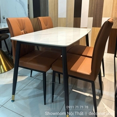 Bộ Bàn Ăn Mặt Đá 4 Ghế Giá Rẻ 2220S
