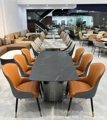 Bộ Bàn Ăn Mặt Đá 6 Ghế 2709S