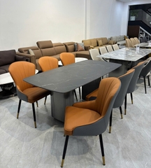 Bộ Bàn Ăn Mặt Đá 6 Ghế 2709S