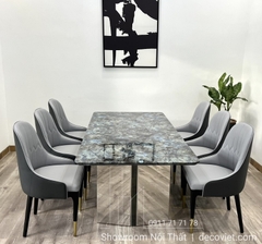 Bàn Ăn Mặt Đá Cẩm Thạch 1562S