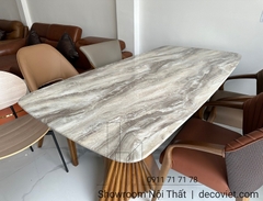 Bàn Ăn Mặt Đá Chân Gỗ Chất Lượng 1665S