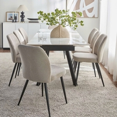 Bộ Bàn Ăn Mặt Đá Kéo Dài 2501S