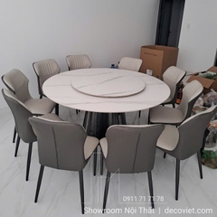 Bộ Bàn Ăn Tròn 10 Ghế Đẹp 2699S