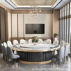 Bộ Bàn Ăn Tròn Mặt Đá 20 Ghế 2768S