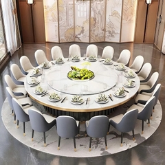 Bộ Bàn Ăn Tròn Mặt Đá 20 Ghế 2768S