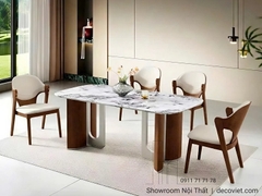 Bộ Bàn Ăn Gỗ Sồi Cao Cấp 6 Người 2923S