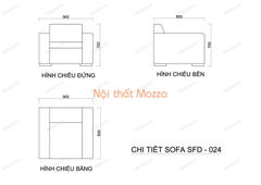GHẾ SOFA ĐƠN SFD 024