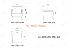 GHẾ SOFA ĐƠN ĐẸP SFD 047
