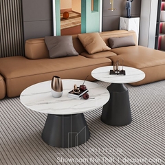 Set Bàn Trà Tròn Mặt Đá 385S