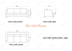 SOFA NỈ PHÒNG KHÁCH SFN - 039