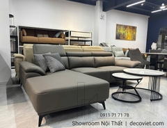 Sofa Chữ L Da Bò Sang Trọng 1022T