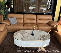 Sofa Da Bò Thật Cao Cấp  686T