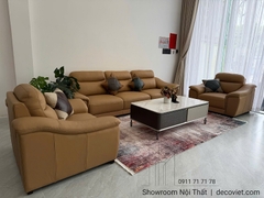 Sofa Da Bò Ý Đẹp 1123T