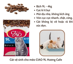 Cát Vệ Sinh Cho Mèo Ciao 9L (4Kg)