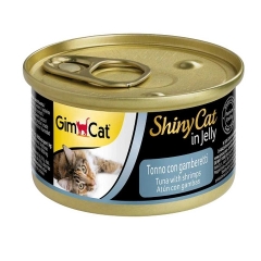 Pate cho Mèo Gimcat Shiny Cat Filet - 70g - Vị Gà và Tôm