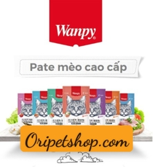 Pate Wanpy  Gói 80g  (dành cho mèo nhiều hương vị)