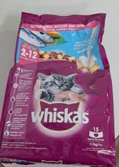 Thức Ăn Hạt  Cao Cấp Whiskas 1.1Kg (dành cho mèo con )