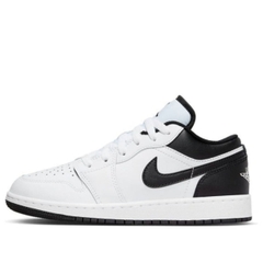 Giày Air Jordan 1 Low GS ‘White Black’ 553560-132