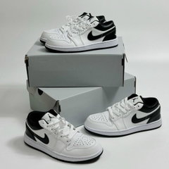 Giày Air Jordan 1 Low GS ‘White Black’ 553560-132