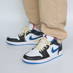 Giày Air Jordan 1 Low ‘Blue Sashiko’