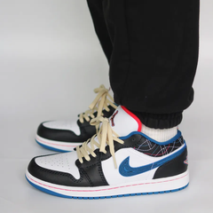 Giày Air Jordan 1 Low ‘Blue Sashiko’