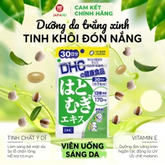 Viên uống sáng da DHC chiết xuất Ý dĩ 30 Viên - Nhật Bản
