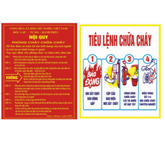 Nội quy tiêu lệnh phòng cháy chữa cháy