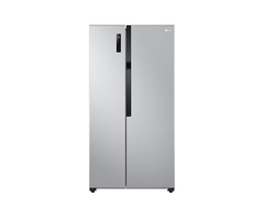 Tủ lạnh LG Side by side 519L Inverter Xám bạc GR-B256JDS