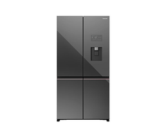 Tủ lạnh Panasonic 4 cánh 621L Inverter Gương đen NR-XY680YMMV
