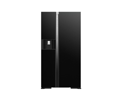 Tủ lạnh Hitachi Side by side 573L Inverter Đen/Kính cường lực R-SX800GPGV0(GBK)