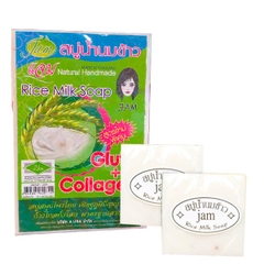 Xà Phòng Gạo  Jam Trắng Da Giảm Mụn Thái Lan