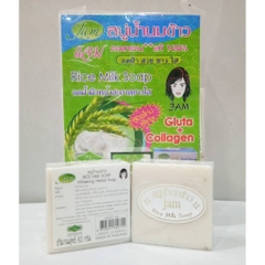 Xà Phòng Gạo  Jam Trắng Da Giảm Mụn Thái Lan