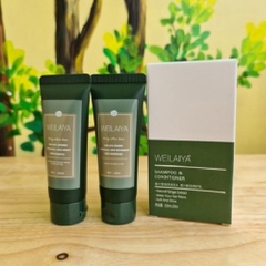 SET GỘI XẢ MINI TINH CHẤT GỪNG HÀ THỦ Ô Weilaiya MÀU NGẪU NHIÊN