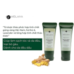 SET GỘI XẢ MINI TINH CHẤT GỪNG HÀ THỦ Ô Weilaiya MÀU NGẪU NHIÊN
