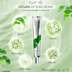 Kem chống nắng Soherbs VEGAN SPF 50+ cho da nhạy cảm 40ml