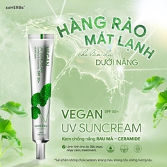 Kem chống nắng Soherbs VEGAN SPF 50+ cho da nhạy cảm 40ml