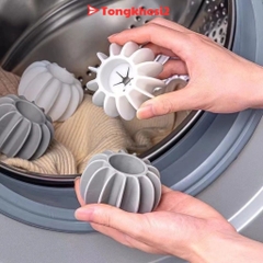 COMBO 5 Bóng giặt silicon mềm chống rối làm thẳng quần áo tiện dụng 4x2cm