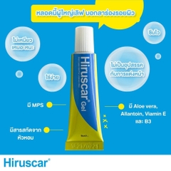 Gel mờ sẹo lồi lõm, sẹo vừa, sẹo thâm Hiruscar Thái Lan 7g CHÍNH HÃNG