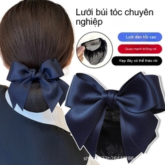 Kẹp tóc búi lưới nơ Lửng Mới thời trang nhiều màu kẹp Y Tá Ngân Hàng Khách Sạn Phụ Kiện Tóc