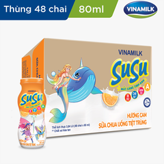 Sữa Chua uống Vinamilk Susu hương Cam - Lốc 6 Chai x 80ml
