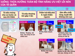 Bỉm-Tã dán Bobby size M 76 miếng (6-11kg)