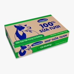 Sữa tươi tiệt trùng Vinamilk 100% có đường - Lốc 4 hộp 110ml
